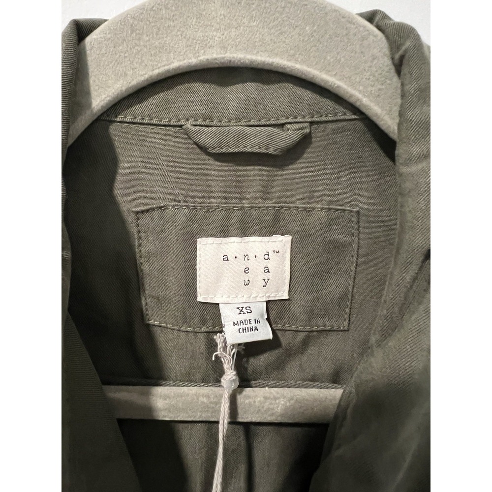 A‎ New Day Women's Utility Vest Olive Green Size XS Drawstring Waist Pockets - Picture 3 of 5